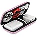 iMangoo Shockproof Travel Essentials Organizer Charger Case, Space-Optimized Small Zipper Electronics Accessories Pouch Tech Cord Cable Power Bank Storage for Women Men, 6.5x3.2x1 In (Pink)