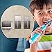 Sumnacon Adjustable Electric Toothbrush Holder, Stainless Steel 2 Pcs Thoothbrush and 1Pcs Toothpaste Holder Wall Mounted, 3M Adhesive Brushing Tumbler Mug Organizer Bathroom