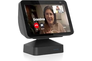 GGMM ES8 Battery Base for Show 8(1st & 2nd Gen), Battery Stand to Make Smart Speaker Portable, Adjustable Battery Dock, Magnetic Attachment, Black(Not Include The Speaker)