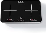 COOKNANO Induction Hob 2 Plates Double Cooktop 2800W Independent Control view 1
