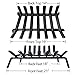 AMAGABELI GARDEN & HOME Fireplace Log Grate 17 inch Wrought Iron Fire Grates Heavy Duty Solid Steel Chimney Hearth 3/4