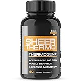 Premium Thermogenic Fat Burner - Non-GMO Weight Loss Supplement for Women & Men - Yohimbine, Green Tea Extract, More - 60 Veggie Diet Pills - Thermo 2.0 from Sheer Strength Labs