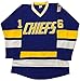 Jack Hanson #16 Brothers Charlestown Chiefs Jersey Slap Shot Movie Hockey Charleston Blue