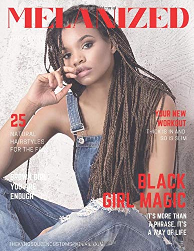 Buy Melanized Faux Magazine For Black Women Large Lined Notebook