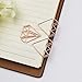 30pcs Diamond Rose Gold Paper Clips in Reusable Tinplate Paper Clip Holder Dispenser Bookmarks Clips Set