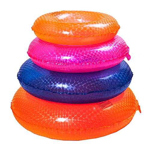 AiLike 4D Inflatable Swim Ring Swim Tube Pool Training Aid Beach Water Fun for Children Adults (Blue, 70# - Inner Dia: 10.04"; Age: 8-12 yrs) - Thumbnail 2