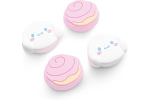 Kuitmor Switch 2 Game Console Thumb Grip Caps, 4PCS Soft Silicone Joystick Cover, Cute Analog Stick Cap Compatible with Switch 2025 - DEG
