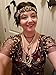 BABEYOND 1920s Flapper Headband Roaring 20s Gatsby Headpiece Black Feather Headband 1920s Flapper Hair Accessories (Gold)