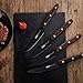 OOU! Steak Knife Set of 6, High Carbon Stainless Steel Kitchen Steak Knife, Anti-Rust Steak Knives Set with Magnetic Box