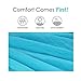 WoneNice Sand Free Beach Mat Blanket, 10' x 9' Extra Large for 7 Adults, Waterproof Quick-Dry Pocket Blanket with 4 Stacks for Picnic, Camping, Hiking (Sky Blue/Gray)