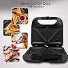 Geepas-800W-2-Slice-Sandwich-Maker-Cooks-Delicious-Crispy-Sandwiches-Cool-Touch-Handle-Automatic-Temperature-Control-and-Non-Stick-Plate-Breakfast-Sandwiches-Cheese-Snack-2-Years-Warranty Geepas Toastie Maker | 2 Slice Sandwich Toaster, Cooks Delicious Crispy Sandwiches | 750W, 2 Slice Sandwich Press | Cool…