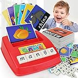 English Matching Letter Game Cartoon Educational Spelling Words Toy & Increases Memory Interactive Parent-Kids Desk Game (Lower Case Letters)