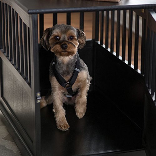 Newport Dog Crate Kennel Cage Bed Night Stand End Table Wood Furniture