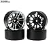 Hobbymarking 4Pcs RC Rock 1/10 Aluminium Alloy 1.9 Inch Beadlock Wheel Rim for RC Crawler Axial SCX10 TAMIYA CC01 RC4WD D90 D110 Wheel Hub