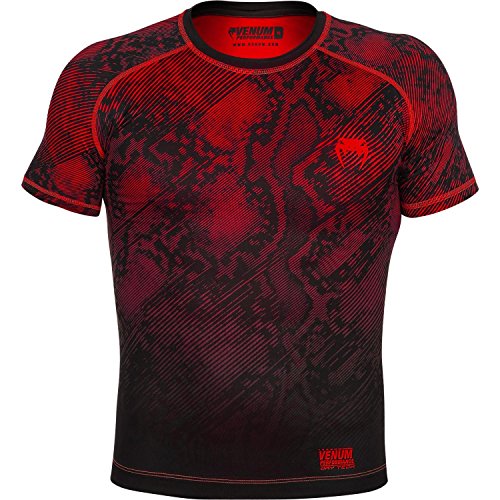 Venum Fusion Compression T-Shirt, Medium, Black/Red