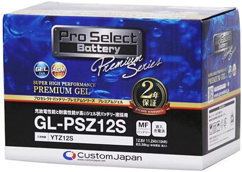 Amazon Pro Select Battery プロセレクトバッテリー Gl Psz12s Ytz12s Ftz12s互換 液入充電済mfジェルバッテリー 安心信頼業界最長2年保証付き 長持ち バイクバッテリー すぐ使えるメンテナンスフリー 車 バイク 車 バイク