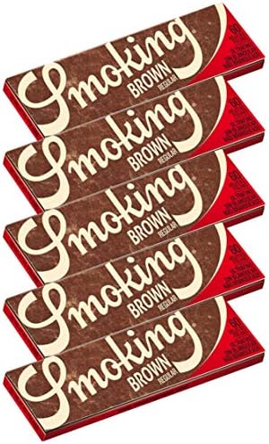 Smoking スモーキング シングル ブラウン 巻紙 60枚入り 5 ペーパー 手巻きタバコ 期間限定お試し価格