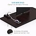 MAKETECH U-Shaped Multi-function 4-Outlet Power Strip with 4 USB Smart Charging Ports and Detachable Power Cable for Office, Workbench, Home, Nightstand & Dresser