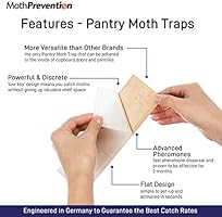 Powerful Pantry Moth Trap 5 Pack Pantry Moth Killer Traps By