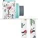 CAIUL Camera Carrying Case Compatible with Fujifilm Instax Mini 8 8+ 9 Camera, Flamingo & Cactus