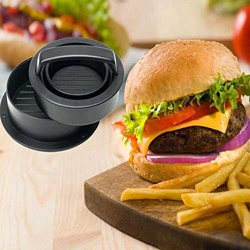 Non Stick Stuffed Hamburger Press Patty Maker-Unique 3 in 1 Burger Press Slider Press Making Tools,for Burgers Meat, Sliders, Beef Regular Burger,Grilling BBQ,Essential Kitchen,Grilling Accessories