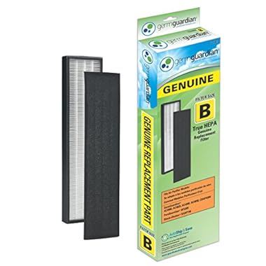 GermGuardian Air Purifier Filter FLT4825 GENUINE HEPA Replacement Filter B for AC4825, AC4825E,AC4825DLX, AC4300BPTCA,AC4850PT,AC4900CA,CDAP4500BCA,CDAP4500WCA Germ Guardian Air Purifiers[UPGRADED]