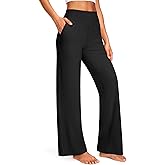Blue Breath Yoga Pants Women Wide Leg Pants with Pockets High Waist Stretch Dress Casual Sweatpants Petite/Regular/Tall