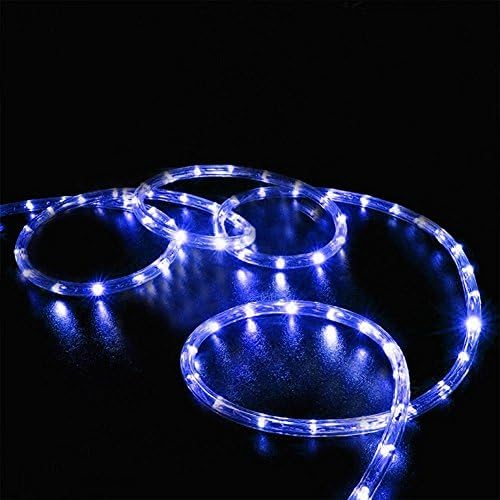 Solar Rope Lights Garden,YAOXI 23ft 50LED Waterproof Copper Wire Outdoor Tube String Lights for Decking Garden Christmas Party Path Stairs Patio (Blue)