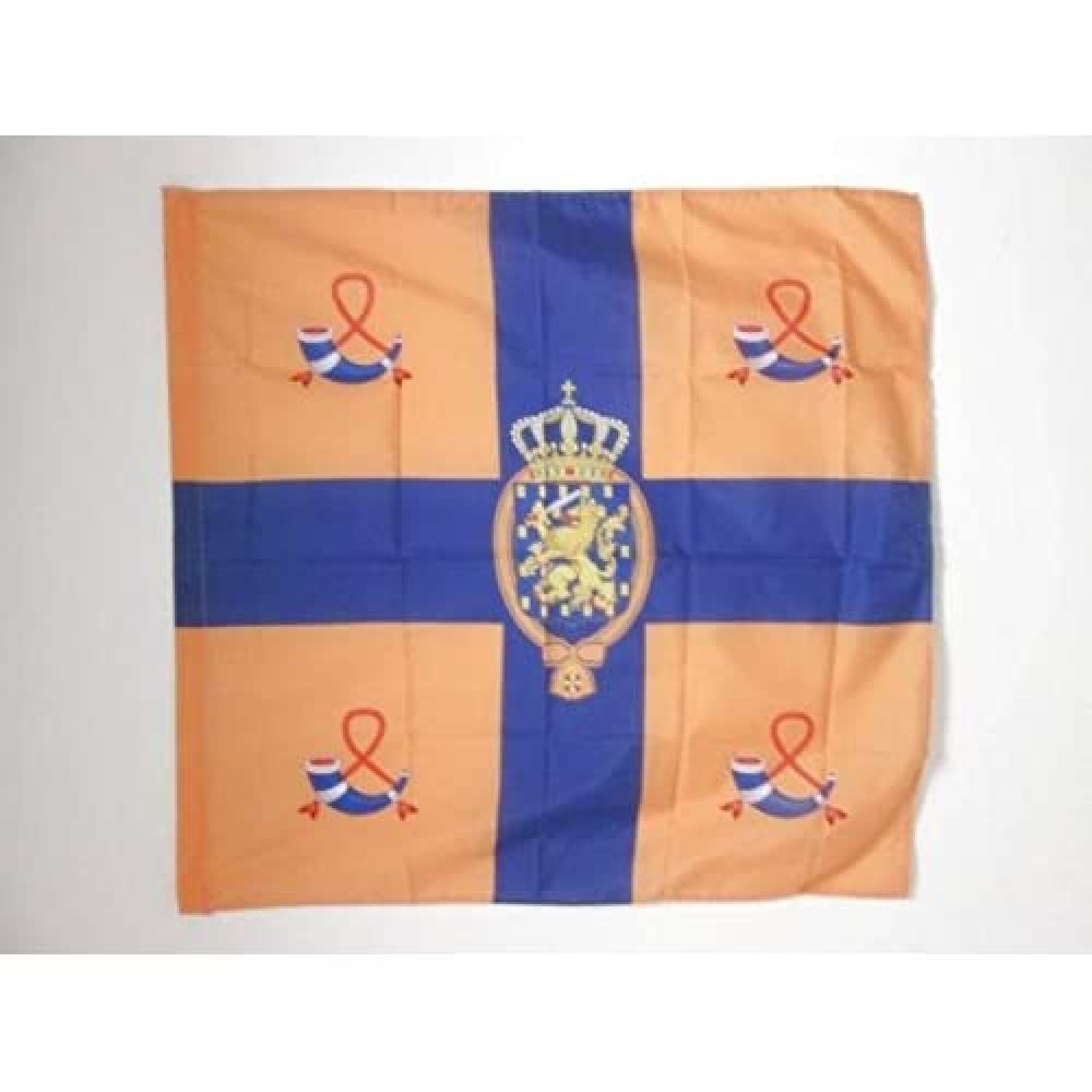 AZ FLAG - Royal Standard of the Netherlands Flag - 3x3 Ft - 100% Polyester Netherland kingdom Banner with Sleeve - Fade Resistant - Vivid Colors - 3' x 3' Feet - 90x90 Cm