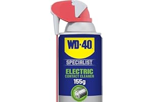 WD-40 Specialist Nettoyant électrique de contact avec paille intelligente, élimine l'huile, la saleté, les résidus de flux et