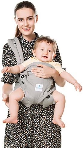 Kinmbra New Design Baby Carrier with Hip seat for infant &amp; Toddlers (Gray)