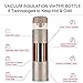 HIWILL Double Walled Vacuum Insulated Travel Coffee Mug, Stainless Steel Flask, Sports Water Bottle, 380ML 13OZ, Champagne