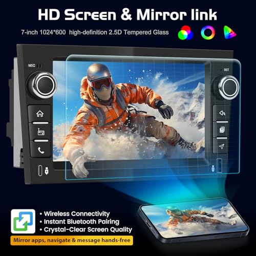 4+128GB Android Car Radio for Opel Corsa Astra Zafira Vivaro CarPlay Android Auto Wireless Touch Screen IPS GPS WiFi USB Bluetooth Plug & Play Radio + Rear View Camera
