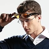Duco Night Vision Glasses Polarized Wrap Around Prescription Eyewear