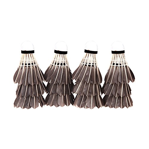 High Quality 12PCS Black Shuttlecocks Badminton Goose Feather Cork Outdoor Sports Accessories - Thumbnail 3