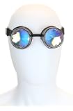 Punkaddict Black Spike Goggles – Cyberpunk Biker Gothic Rave Steampunk Cosplay Eyewear