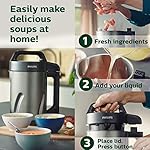 Philips-Kitchen-Appliances-Philips-Soup-Maker-Makes-2-4-servings-HR220470-12-liters-Black-and-Stainless-Steel