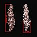 NLCAC Women's Wedding Earrings for Brides Dangling Rhinestone Crystal Chandelier Earring Drop Bridesmaids