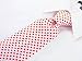 Scott Allan Collection Orange and White Ties for Men - Jacquard Woven checkered Necktie - Orange Wedding Ties for Groom