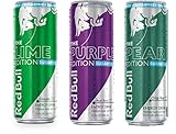 Red Bull Editions Sugar Free Variety Pack - Lime, Acai Berry, Crisp Pear, 12fl.oz. (Pack of 9)