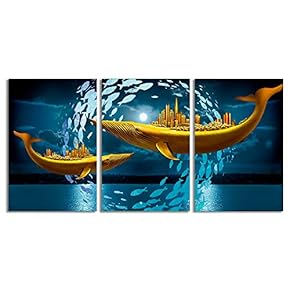 NWT Canvas Wall Art Abstract Beautiful Sky Fantasy...
