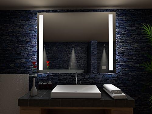 Paris Badspiegel Mit Led Beleuchtung B 60 Cm X H 70 Cm Amazon De Kuche Haushalt