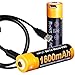 Fenix ARB-L14-1600U 1.5V USB Rechargeable 1600mAH AA Batteries (2 Pack) with LumenTac Charging Cable