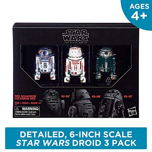 Star Wars The Black Series Episode IV: A New Hope R2-D2 (Red Squadron) Droid Figure 3-Pack - Collect - //coolthings.us