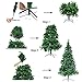 Herron Christmas Tree Artificial Premium Spruce Hinged Xmas Tree with Metal Stand for Indoors&Outdoors(6ft)