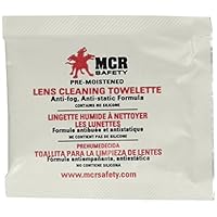 MCR Safety LCT Anti-Fog Anti-Static Lens Cleaning Towelette - 100 Wipes