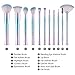 Docolor Makeup Brushes 9 Pcs Makeup Brush Set Premium Synthetic Foundation Powder Concealers Blush Makeup Brushes Gradient color Cosmetic Brushes