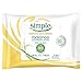 Simple Cleansing Facial Wipes, Radiance 25 Ct (3 Pack)