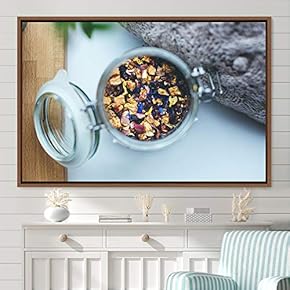 signwin Framed Canvas Wall Art Cup of Tea...