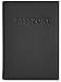 SimpacX RFID Blocking Passport Holder, Passport Wallet, Travel Wallet, Passport Cover Case Crosshatch (black)